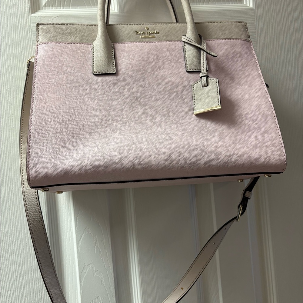 Kate Spade Light Pink and Beige Satchel